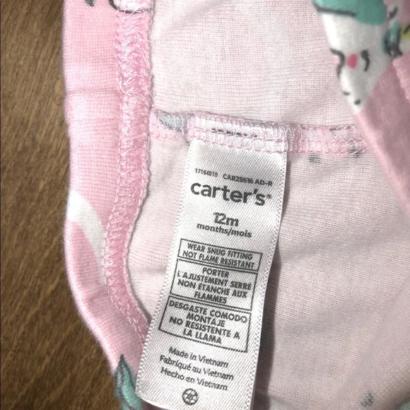 Carter’s 12 Month Girls Unicorn & Rainbow Leggings - Picture 4 of 4